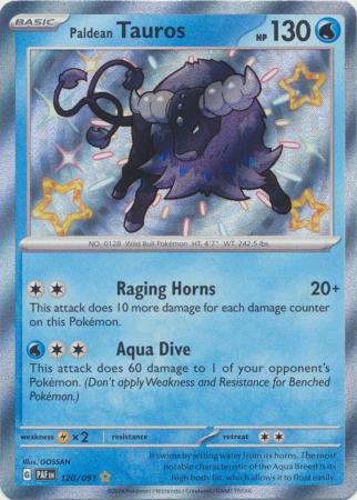 Paldean Tauros Baby Shiny - 120/091 - Paldean Fates