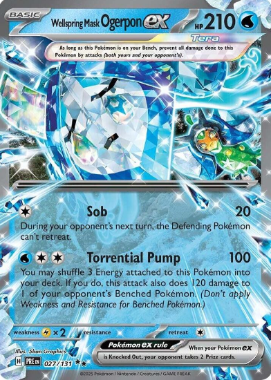 Wellspring Mask Ogerpon ex - 027/131 - Prismatic Evolutions