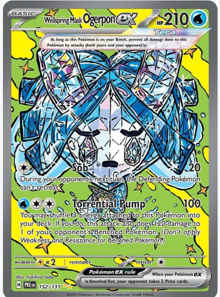 Wellspring Mask Ogerpon ex Special Illustration Rare - 152/131 - Prismatic Evolutions