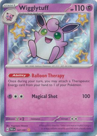 Wigglytuff Baby Shiny - 147/091 - Paldean Fates