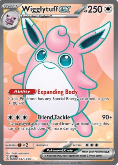 Wigglytuff ex Full Art - 187/165 - Scarlet & Violet 151