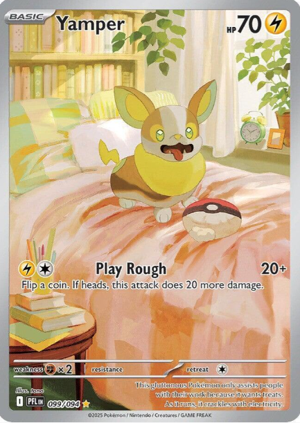 Yamper Illustration Rare - 099/094 - Phantasmal Flames