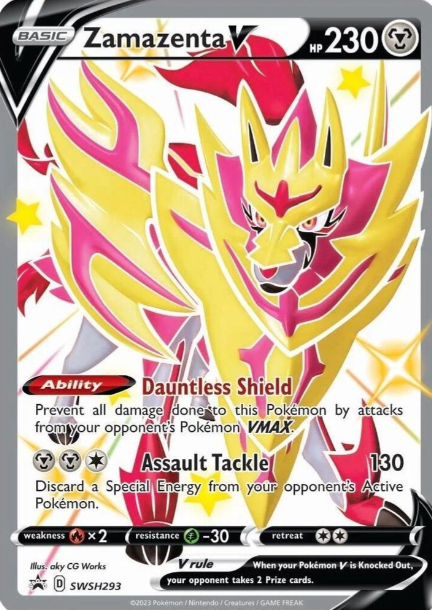 Zamazenta V Shiny Promo - SWSH293 - Sword & Shield Promos