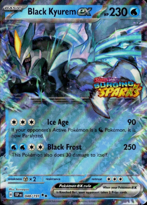 Black Kyurem ex (Surging Sparks Stamped) - 48/191 - Surging Sparks