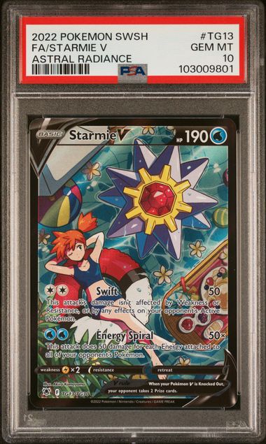 Starmie V Trainer Gallery - PSA 10 - Astral Radiance