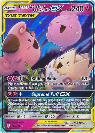 Togepi & Cleffa & Igglybuff GX - 143/236 - Cosmic Eclipse