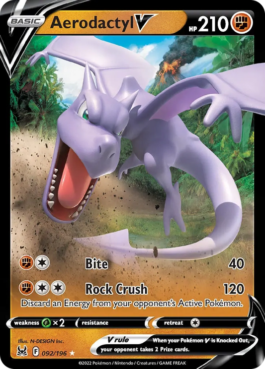 Aerodactyl V - 92/196 - Lost Origin