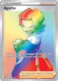 Agatha Rainbow Rare - 210/198 - Chilling Reign