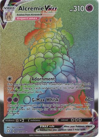 Alcremie VMAX Rainbow Rare - 73/72 - Shining Fates