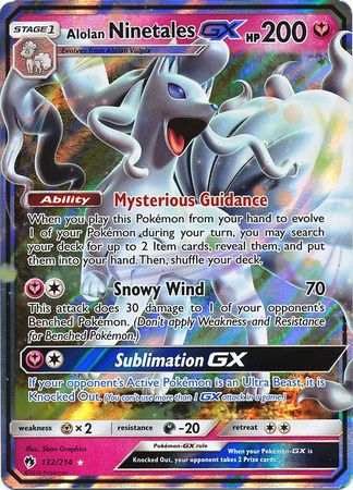 Alolan Ninetales GX - 132/214 - Lost Thunder