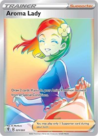 Aroma Lady Rainbow Rare - 221/203 - Evolving Skies