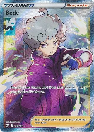 Bede Full Art - 199/202 - Sword & Shield Base Set