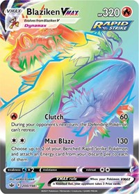 Blaziken VMAX Rainbow Rare - 200/198 - Chilling Reign