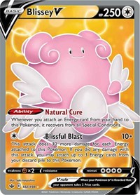 Blissey V Full Art - 182/198 - Chilling Reign