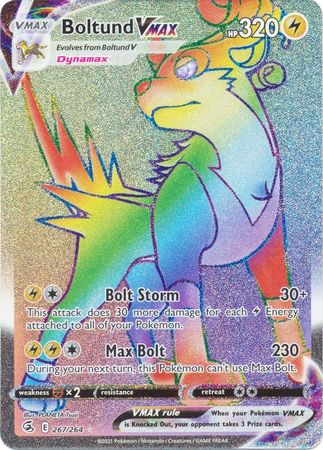 Boltund VMAX Rainbow Rare - 267/264 - Fusion Strike