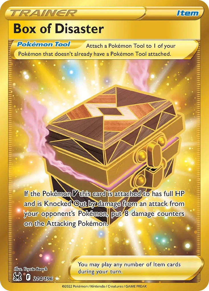 Box of Disaster Secret Rare - 214/196 - Lost Origin