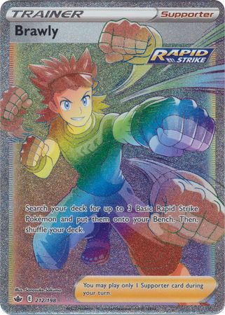Brawly Rainbow Rare - 212/198 - Chilling Reign