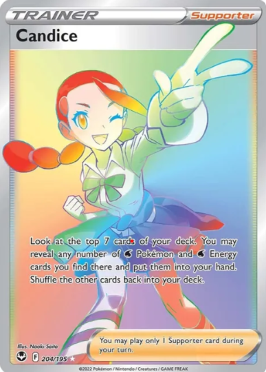 Candice Rainbow Rare - 204/195 - Silver Tempest