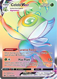 Celebi VMAX Rainbow Rare - 199/198 - Chilling Reign