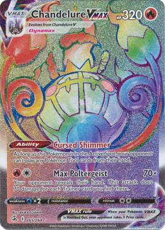 Chandelure VMAX Rainbow Rare - 264/264 - Fusion Strike