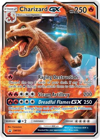 Charizard GX - SM195 - Sun & Moon Promo Cards