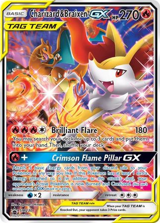 Charizard & Braixen GX Full Art - SM230 - Sun & Moon Promo Cards