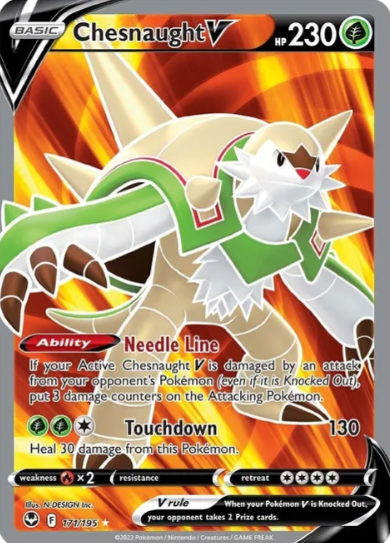 Chesnaught V Full Art - 171/195 - Silver Tempest