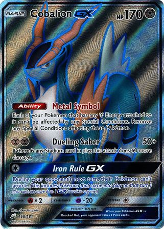 Cobalion GX Full Art - 168/181- Team Up