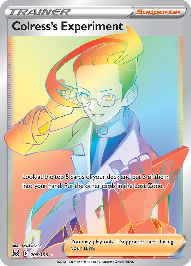 Colress's Experiment Rainbow Rare - 205/196 - Lost Origin