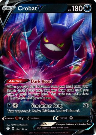 Crobat V - 104/189 - Darkness Ablaze