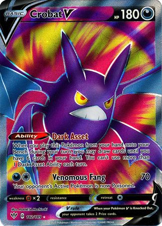Crobat V Full Art - 182/189 - Darkness Ablaze