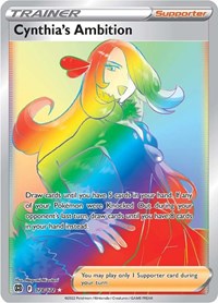 Cynthia's Ambition Rainbow Rare - 178/172 - Brilliant Stars