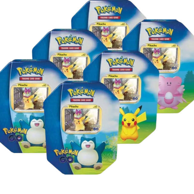 Pokémon Go Gift Tin Sealed Case (6 Tins, 2 of Each)