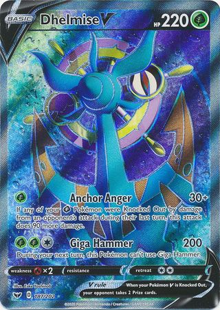 Dhelmise V Full Art - 187/202 - Sword & Shield Base