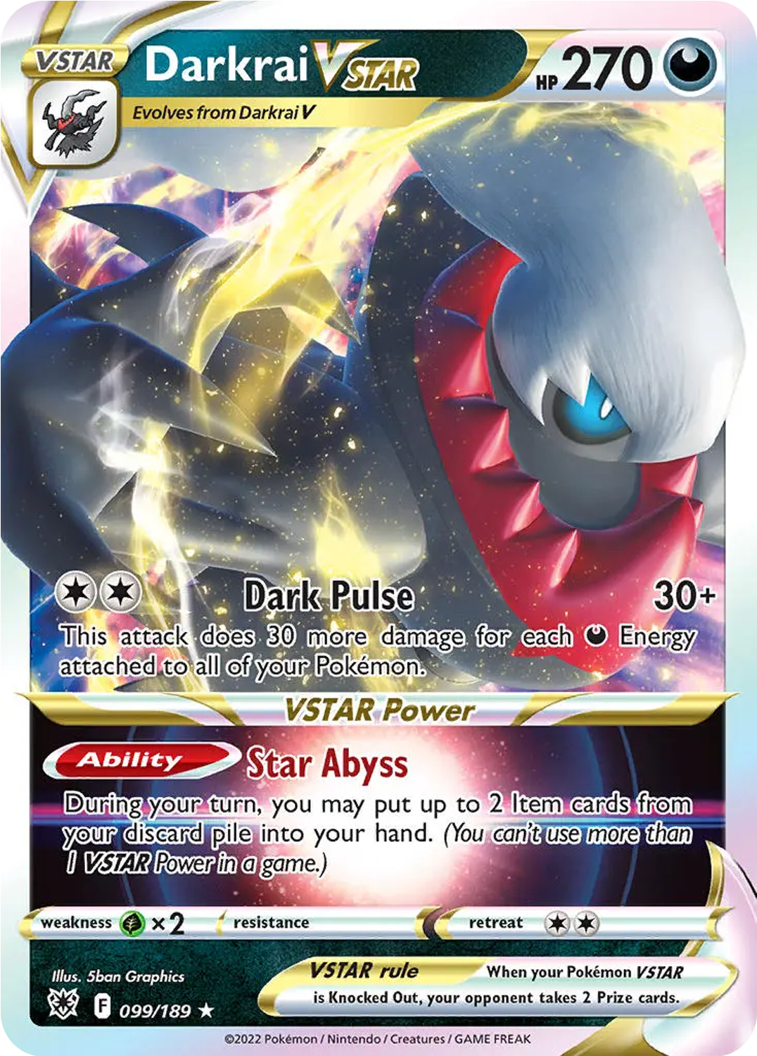 Darkrai VSTAR - 99/189 - Astral Radiance