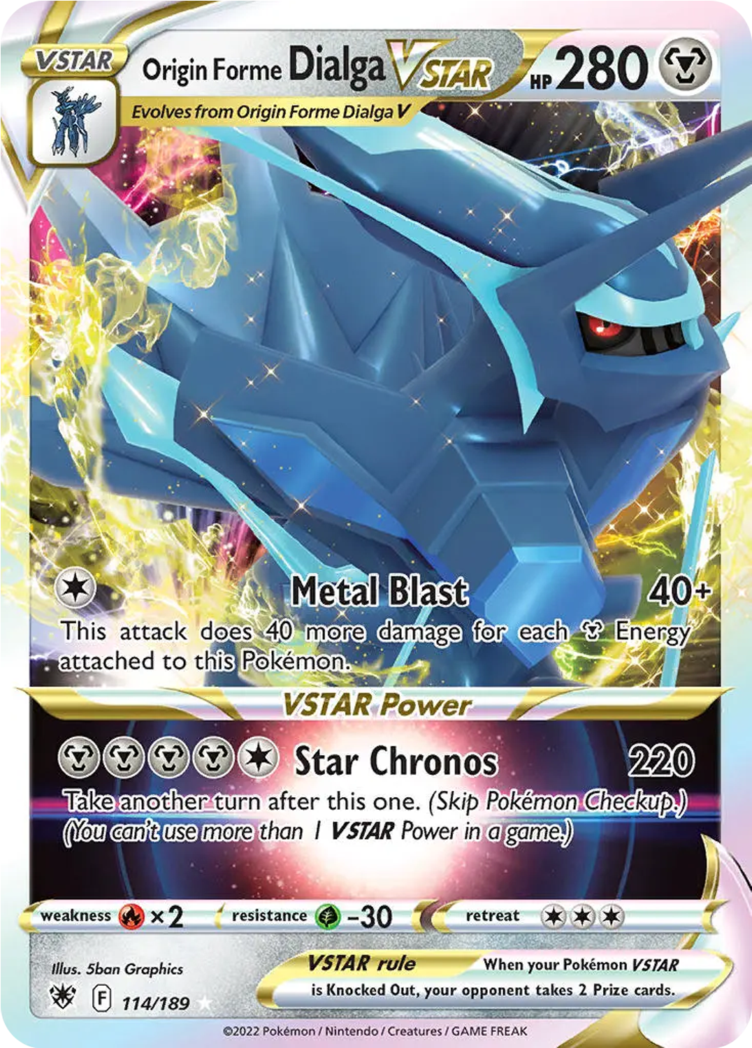 Origin Forme Dialga VSTAR - 114/189 - Astral Radiance