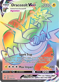 Dracozolt VMAX Rainbow Rare - 210/203 - Evolving Skies