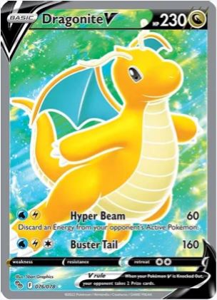 Dragonite V Full Art - 76/78 - Pokemon GO