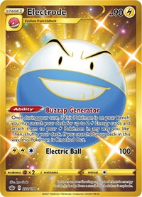 Electrode Secret Rare - 222/198 - Chilling Reign