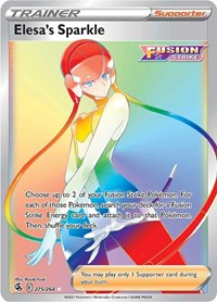 Elesa's Sparkle Rainbow Rare - 275/264 - Fusion Strike
