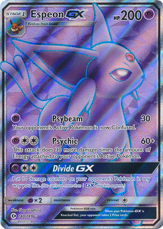 Espeon GX Full Art - 140/149 - Sun and Moon Base Set
