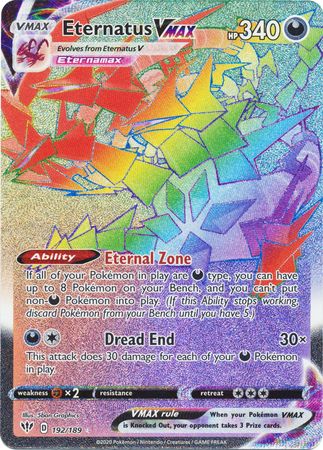 Eternatus VMAX Rainbow Rare - 192/189 - Secret Rare