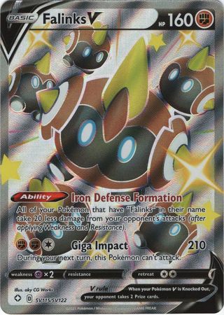 Falinks V Shiny Full Art - SV115/SV122 - Shining Fates