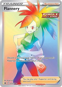 Flannery Rainbow Rare - 215/198 - Chilling Reign