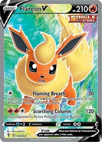 Flareon V Full Art - 169/203 - Evolving Skies