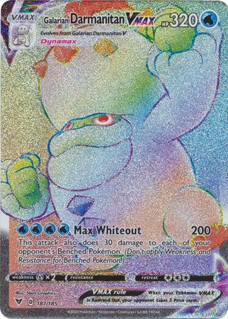 Galarian Darmanitan VMAX Rainbow Rare - 187/185 - Vivid Voltage