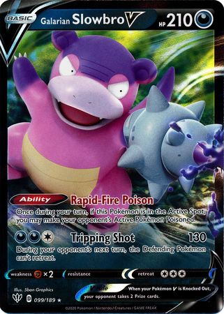 Galarian Slowbro V - 99/189 - Darkness Ablaze