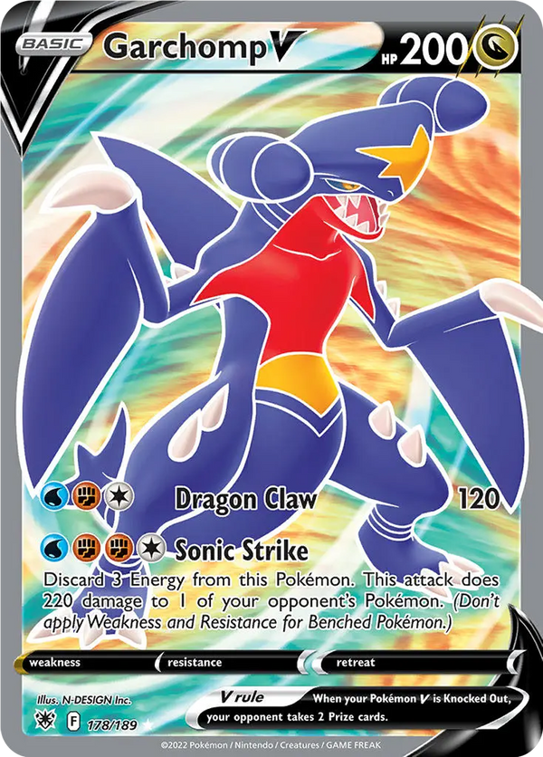 Garchomp V Full Art - 178/189 - Astral Radiance