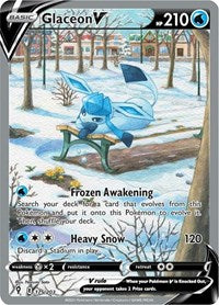Glaceon V Alternate Art - 175/203 - Evolving Skies