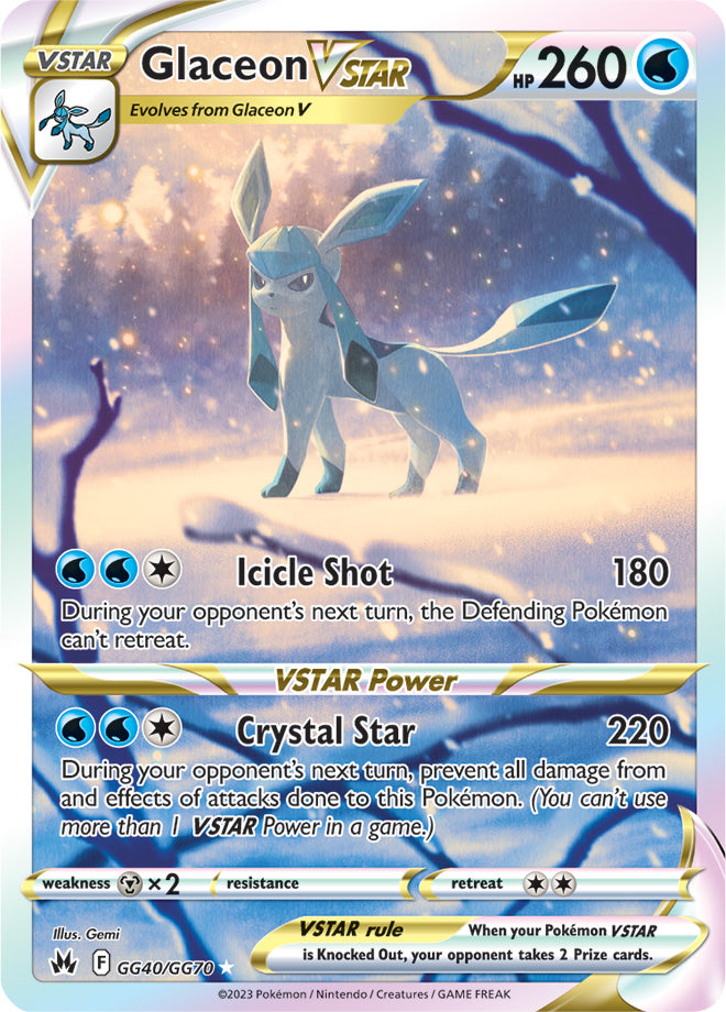 Glaceon VSTAR - GG40/GG70 - Crown Zenith